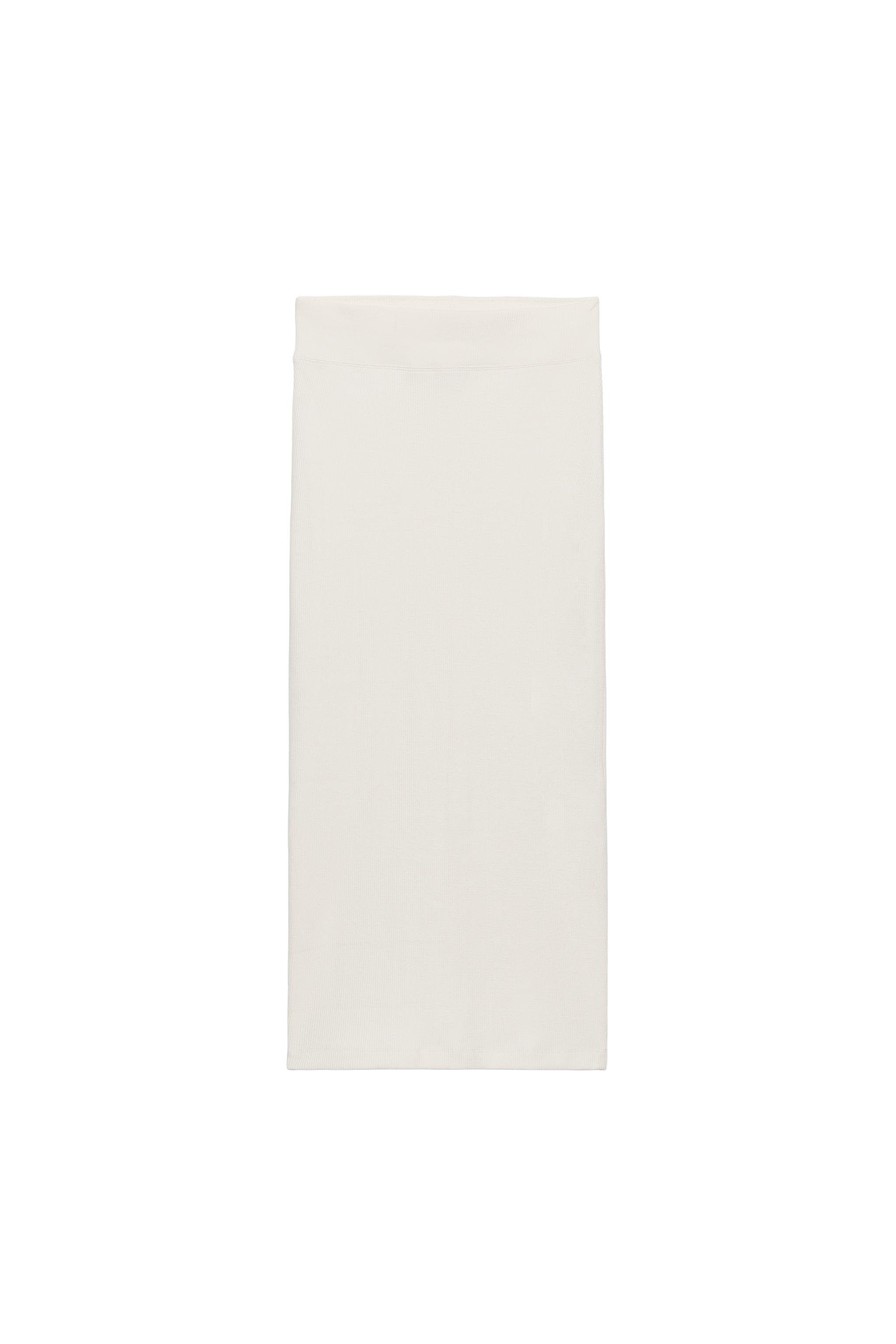 RIBBED STRAIGHT SKIRT